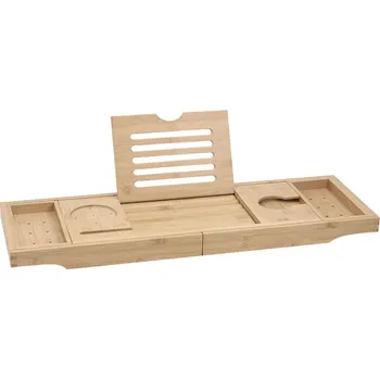 Koupelnový nábytek Mexen Bamboo police na vanu 70-105 cm, bambus přírodní - 701170-00 Koupelnové police