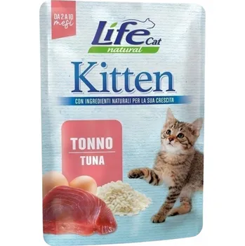 Krmivo pro kočku Mokré krmivo pro kočky Life natural cat Kitten Tuna 70g kapsička Tuňák