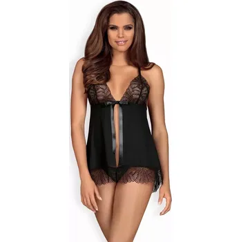 Dámská noční košile Smyslná košilka Chiccanta babydoll - Obsessive L/XL Černá