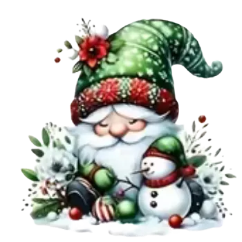 Vánoční dekorace Nažehlovací obrázek - vánoční skřítek VII (8,9 x 9,0 cm)