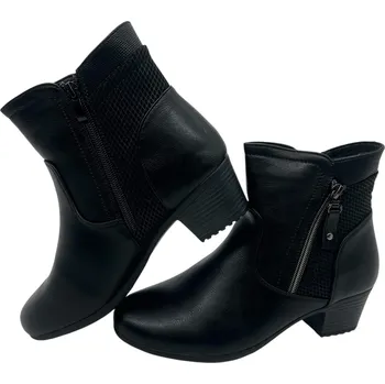 Dámská zimní obuv Dámské černé zimní kozačky 02 Barva: Černá, Velikost: 39