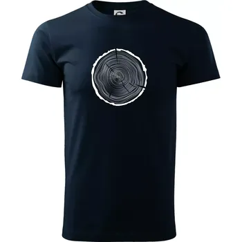 Pánské tričko Letokruhy 50 bez věku - Triko extra velké (5-8XL) - 8XL ( Námořní modrá (velmi tmavá - téměř černá) )