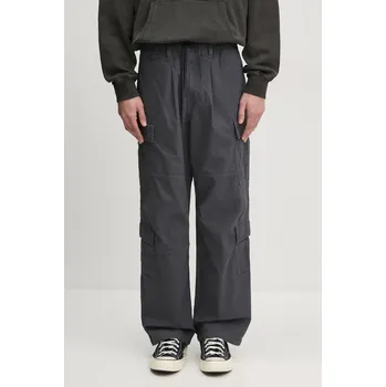 Bavlněné kalhoty thisisneverthat BDU Pant šedá barva, ve střihu cargo, TN243WPARP02, XL, 90X