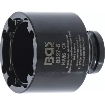 Dílna Nástrčná hlavice 1/2" na matice se zářezy KM6 BGS108327-6 (vnitřní čep) (BGS 108327-6 Nástrčná hlavice 1/2" na matice se zářezy KM6 (vnitřní čep))