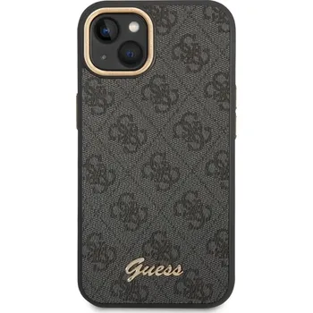 Guess PC/TPU 4G Metal Camera Outline kryt pro iPhone 14 - Černá