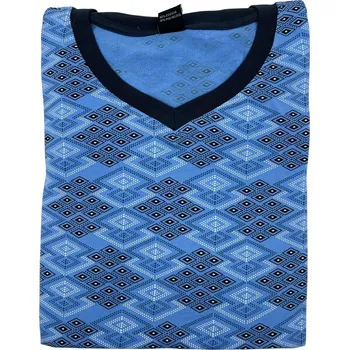 Pánské pyžamo Pánské bavlněné pyžamo s dlouhým rukávem JON Barva: Tyrkysová, Velikost: XL