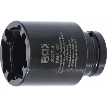 Dílna Nástrčná hlavice 1/2" na matice se zářezy KM4 BGS108327-4 (vnitřní čep) (BGS 108327-4 Nástrčná hlavice 1/2" na matice se zářezy KM4 (vnitřní čep))