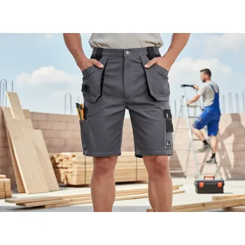 pracovní kraťasy CXS Šortky DAVID CXS, různé barvy Velikost 64 šedá/černá