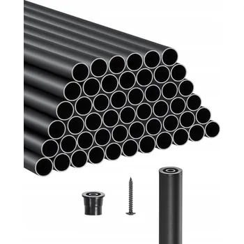 Zábradlí VEVOR Balustrady Okrągły Z Aluminium 51Szt 91,4CM Odporne Na Rdzę I Korozję