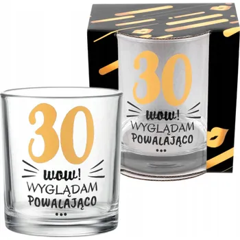 Sklenice DÁREK VZPOMÍNKA NA 30. NAROZENINY ŽENY, KTEROU MÁME, SKLENICE NEZBYTNÝ HRNEK