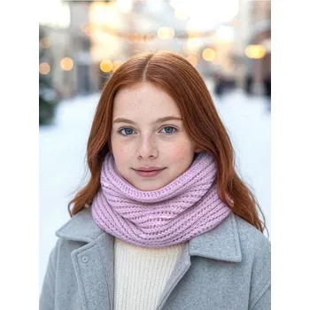 Oblečení a móda Sinsay - Pletená šála s podšívkou - levandulová - 162FU-04X - 162FU-04X-S