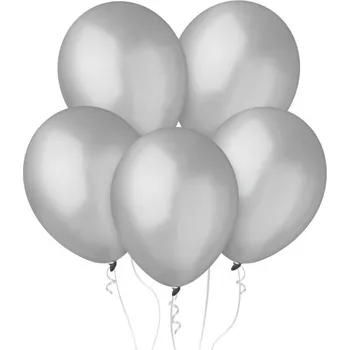 Balónek Latexové balónky Decomex 11" stříbrné, 100 ks