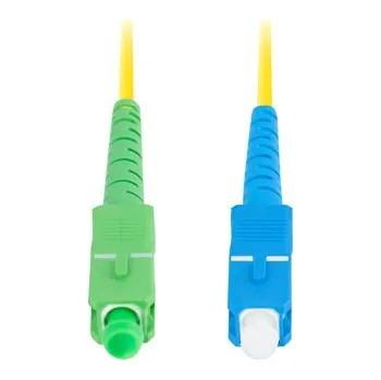 Datový kabel Lanberg | OPTICKÝ PROPOJOVACÍ KABEL SM SC/APC-SC/UPC SIMPLEX 1M LSZH G657A1 3.0MM ŽLUTÝ