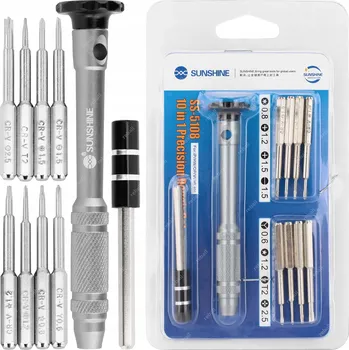 IP kamera SADA PRECZNÍCH BITŮ ŠROUBOVÁK SS-5108 PENTALOBE 1.2 0.8 TORX