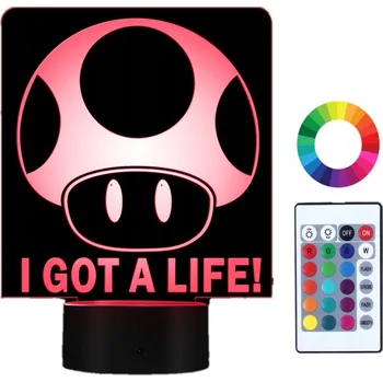 Lampička Noční lampa Plexido vícebarevná