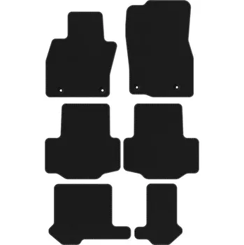 autokoberec Kobercové rohože Edecor velurové 6 ks