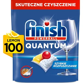 Přípravek do myčky FINISH KAPSLY QUANTUM ALL-IN-1 100 LEMON