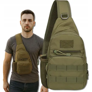 Městský batoh Vojenský Batoh EdiBazzar Voděodolný zelený městský batoh / taška zelená