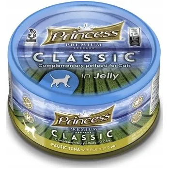 Krmivo pro kočku Princess Premium Tuňák pacifický s treskou 170g mokré krmivo pro kočky filety