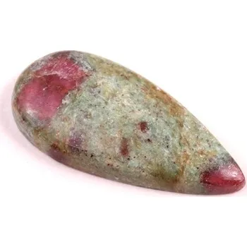 Přírodní kámen Kabošon Rubín ve Fuchsitu č.6674 (29x14x5mm)