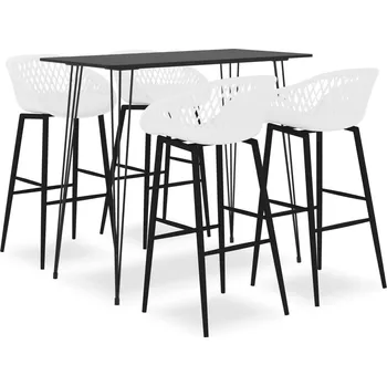 Jídelní set zahrada-XL 5dílný barový set černobílý 3057376