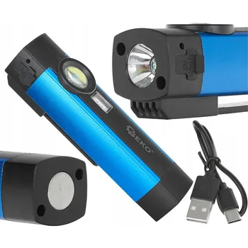 Svítilna G15125 Multifunkční svítilna s magnetem + UV LED COB 5W 2000mAh 300lm IP54