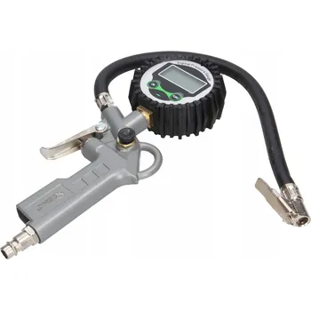 Příslušenství ke kompresoru Pistole na huštění pneumatik s digitálním manometrem Geko
