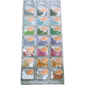 Přípravek na nehty 2 1 Ks Sáčky Ozdoby dekorace na nehty, tělo, scrapbooking SRDÍČKA