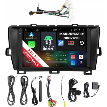 Autorádio 2K QLED AUTORÁDIO 2DIN ANDROID TOYOTA PRIUS III 6/128 GB DSP DTS CARPLAY LTE