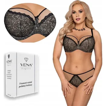 Podprsenka Polovyztužená podprsenka Vena VB-400 Czarny 85D