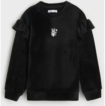 Dívčí mikina Sinsay - Mikina s kulatým výstřihem - černá - 376AN-99X - 376AN-99X-122