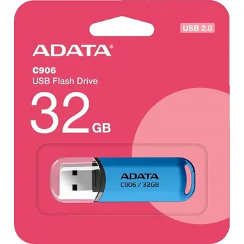 USB flash disk Pendrive ADATA AC906-32G-RWB 32 GB USB 2.0 modrý