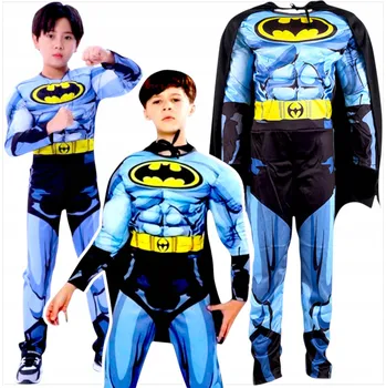 Karnevalový kostým KOSTÝM BATMANA KOSTÝM BATMAN PŘEVLEK NA PLES TLUSTÝ SE SVALY KOMPLET