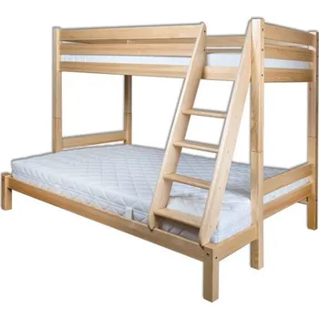 Ložnice Drewmax Dřevěná dvoupatrová postel LK155, 90-140x165x200, borovice ()