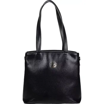 Kabelka Černá dámská kabelka přes rameno S575 GROSSO