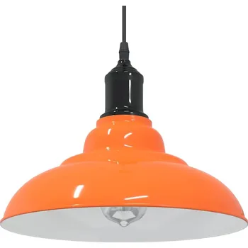 Závěsné svítidlo nastavitelnou výškou oranžová lesklá E27 Ø31cm