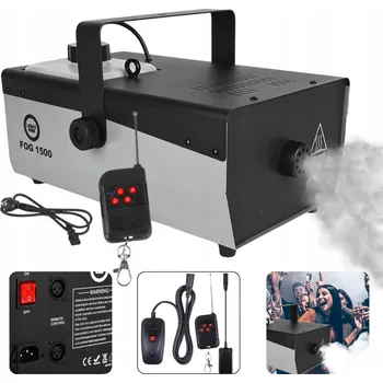 Zabezpečení domácnosti Výrobník mlhy LIGHT4ME FOG 1500 V2, dálkové ovládání, 2 l, 1200 W