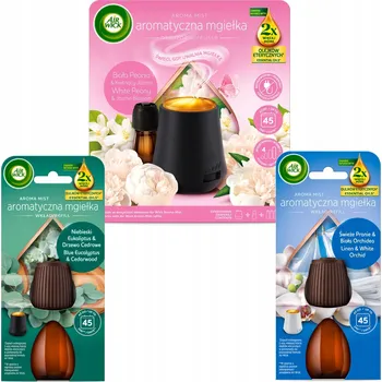 Osvěžovač vzduchu Air Wick Mgiełka Kompletní sada Bílá Pivoňka Kvetoucí Jasmín + Náhradní Náplň 2x20ml