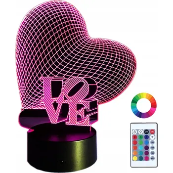 Lampička Noční lampa Plexido vícebarevná