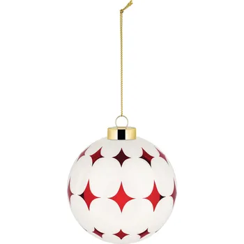 Vánoční dekorace Vánoční Vánoční Koule Alessi DELIGHT / Červené diamanty