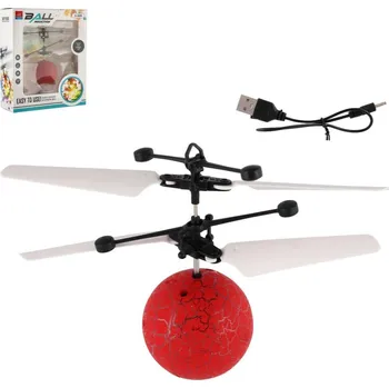 letadlo a vrtulník _Ostatní 1_ Koule vrtulníková červená ovládání pohybem ruky na baterie USB Světlo 00800355