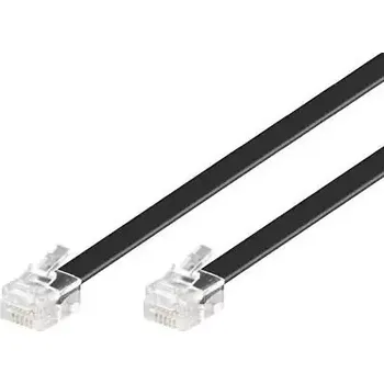 Síťový kabel MicroConnect Modulární kabel RJ12 2m černá (MPK102S)