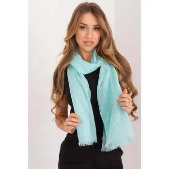 Šála Viskózový šátek s kamínky model 23022 světle modrý