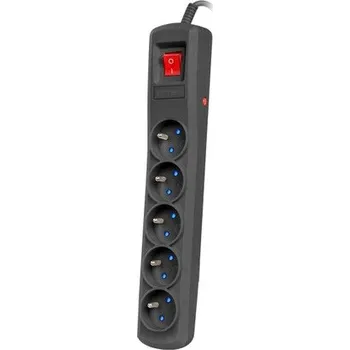 Přepěťová ochrana PŘEPĚŤOVÁ OCHRANA ARMAC R5 5M 5X FRENCH OUTLETS 10A BLACK