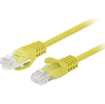 Datový kabel Lanberg | PATCHCORD CAT.6 UTP 0,25M ŽLUTÝ