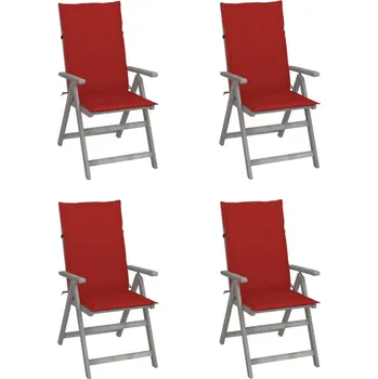 zahrada-XL Zahradní polohovací židle s poduškami 4 ks masivní akácie 3065383