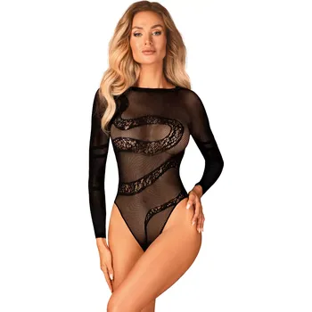 Dámské spodní prádlo Dokonalé body B137 teddy - Obsessive S/M/L Černá