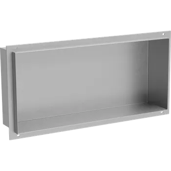 Koupelnový nábytek Mexen X-Wall-NR výklenková polička bez lemu 45 x 20 cm, nerez - 1911452010 Koupelnové police