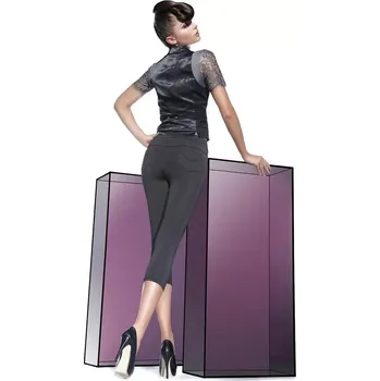 Dámské legíny Legíny Sandra short - Bas Bleu M Bílá