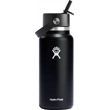Termoska HYDRO FLASK Termoska Wide Mouth Flex Straw Cap 32oz/946ml černá